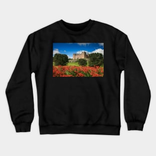 Drumlanrig Castle and Montbretia Photograph Dumfries and Galloway Crewneck Sweatshirt